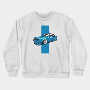 Blue E30 Coupe Classic Crewneck Sweatshirt